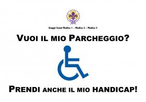 Vuoi il mio parcheggio?Prendi anche il mio Handicap!